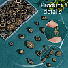  90Pcs 15 Styles Plating Acrylic Beads OACR-PH0004-25-4