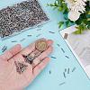 GOMAKERER 2000Pcs 4 Styles Glass Twisted Bugle Beads SEED-GO0001-09C-3