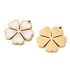 304 Stainless Steel Enamel Pendants STAS-S156-01G-07-2