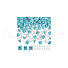  1 Strand Rectangle Synthetic Turquoise Beads Strands G-NB0005-57-7