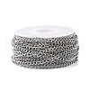 Tarnish Resistant 304 Stainless Steel Curb Chains CHS-F003-17P-C-4