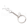 2Pcs 304 Stainless Steel  Keychains KEYC-JKC01163-5
