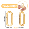 Beebeecraft 10Pcs Brass Spring Gate Rings KK-BBC0015-57G-03-2