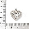 Brass Micro Pave Cubic Zirconia Pendants KK-R221-01P-02-3