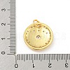 Rack Plating Brass Micro Pave Cubic Zirconia Pendants KK-P277-26G-4