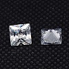 10PCS Clear Grade A Square Shaped Cubic Zirconia Pointed Back Cabochons X-ZIRC-M004-8x8mm-007-2