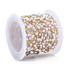 ABS Plastic Pearl Round Beaded Chains CHS-N003-16-2