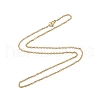 304 Stainless Steel Cable Chains Necklace for Men Women NJEW-N050-A02-G20-3