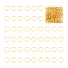 Unicraftale 400Pcs Brass Linking Rings UNKW-UN0002-99B-1