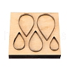 Embossing Wooden Cutting Dies DIY-WH0152-30-1