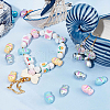 SUNNYCLUE 50Pcs Opaque Acrylic Beads OACR-SC0001-65-4