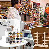 2-Row 8-Slot Wooden Eyeglasses Organizer Display Stands ODIS-WH0070-76-6