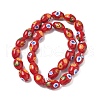 Handmade Millefiori Glass Beads LAMP-U004-02F-2