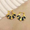 304 Stainless Steel Hoop Earrings EJEW-S267-02G-A-1