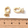 Brass Micro Pave Clear Cubic Zirconia Enhancer Shortener Pendant Bails KK-H483-02G-3