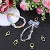 SUNNYCLUE 6Pcs Brass Spring Gate Rings FIND-SC0010-92-4