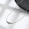 Non-Tarnish 304 Stainless Steel Serpentine Chain Necklace for Men Women NJEW-G076-01A-P-1