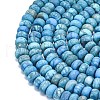 Dyed Natural Map Stone Beads Strands G-P575-A21-8x5mm-03-3
