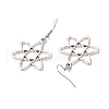 Atomic Structure 304 Stainless Steel Dangle Earrings EJEW-JE06420-4