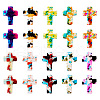 100Pcs 10 Colors Synthetic Turquoise Beads G-TA0002-14-11