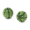 Watermelon Pattern Polymer Clay Rhinestone Beads CLAY-NH0001-04-2