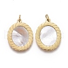 Natural Shell Charms STAS-H100-02G-1
