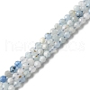 Natural Aquamarine Beads Strands X-G-E411-19E-4mm-1