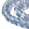 Synthetic Moonstone Beads Strands G-E573-01A-23-3
