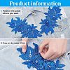 Polyester Embroidered Floral Lace Collar DIY-WH0326-47A-4