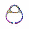 Open Oval Cuff Rings RJEW-N038-001-4
