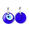 Handmade Evil Eye Lampwork Pendants LAMP-C001-02A-2