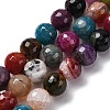 Natural Dragon Veins Agate(Dyed & Heated) Beads Strands G-K390-A13-01-2