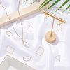 BENECREAT 30Pcs 3 Style Brass Pendants KK-BC0001-88G-6