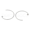 Brass Earring Hooks KK-C069-01P-2