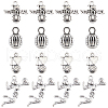 SUNNYCLUE 64Pcs 4 Styles Sports Theme Tibetan Style Alloy Volleyball Charms FIND-SC0007-36-1