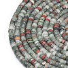Natural African Bloodstone Beads Strands G-P575-B11-4x2mm-3