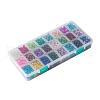 Spray Painted Crackle Glass Beads CCG-JP0001-01B-3