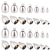 DICOSMETIC 56Pcs 7 Style 304 Stainless Steel Cord Ends STAS-DC0004-07-1