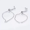 Tarnish Resistant Adjustable 304 Stainless Steel Box Chain Necklace Making STAS-E443-37P-1