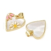 Brass Enamel Pendants KK-S526-52G-2