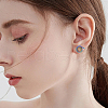 FIBLOOM 10Pcs 5 Colors Stainless Steel Cuff Earrings EJEW-FI0003-32-7