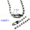 Tarnish Resistant Stainless Steel Ball Chain Connectors X-STAS-L018E-P-2