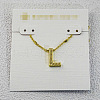 Brass Initial Pendant Necklaces for Women FS-WG8E27F-12-1