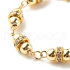 Synthetic Hematite Beaded Link Bracelet BJEW-JB07866-4