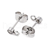 304 Stainless Steel Stud Earring Findings STAS-V003-10P-02-2