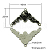 Tibetan Style Alloy Chandelier Component Links TIBEB-A124550-AS-LF-1