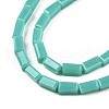 Opaque Solid Color Glass Beads Strands GLAA-N052-03-A15-3