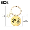 Alloy Enamel & 304 Stainless Steel Keychain KEYC-YW00094-01-3