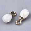 Natural Freshwater Shell Charms SHEL-N026-45-2