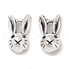 Tibetan Style Zinc Alloy Bunny Pendants TIBEP-R334-037AS-RS-1